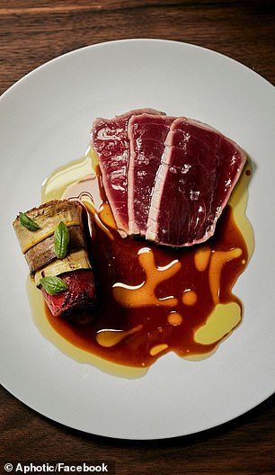 Aphotic, which offers a seafood-focused tasting menu and specializes in dishes such as 10 day dry-aged blue fin tuna steak