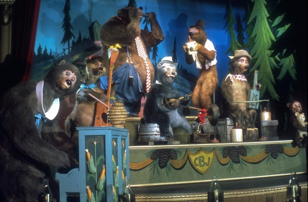 The Country Bear Jamboree opened with Bear Country in 1972. The show was a duplicate of one that had opened at Walt Disney World's Magic Kingdom the year before. (Photo courtesy of the Disneyland Resort)