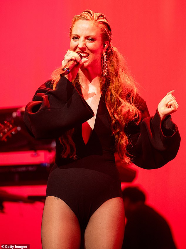 The singer took to the stage at the Regency Ballroom in the Californian city to perform her biggest hits, and once again delighted fans with her skimpy outfit