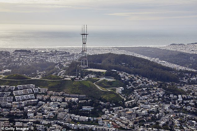 Aerial photography view east of Clarendon Heights in San Francisco. Such images are being used to make decisions when it comes to home insurance coverage, angering some residents