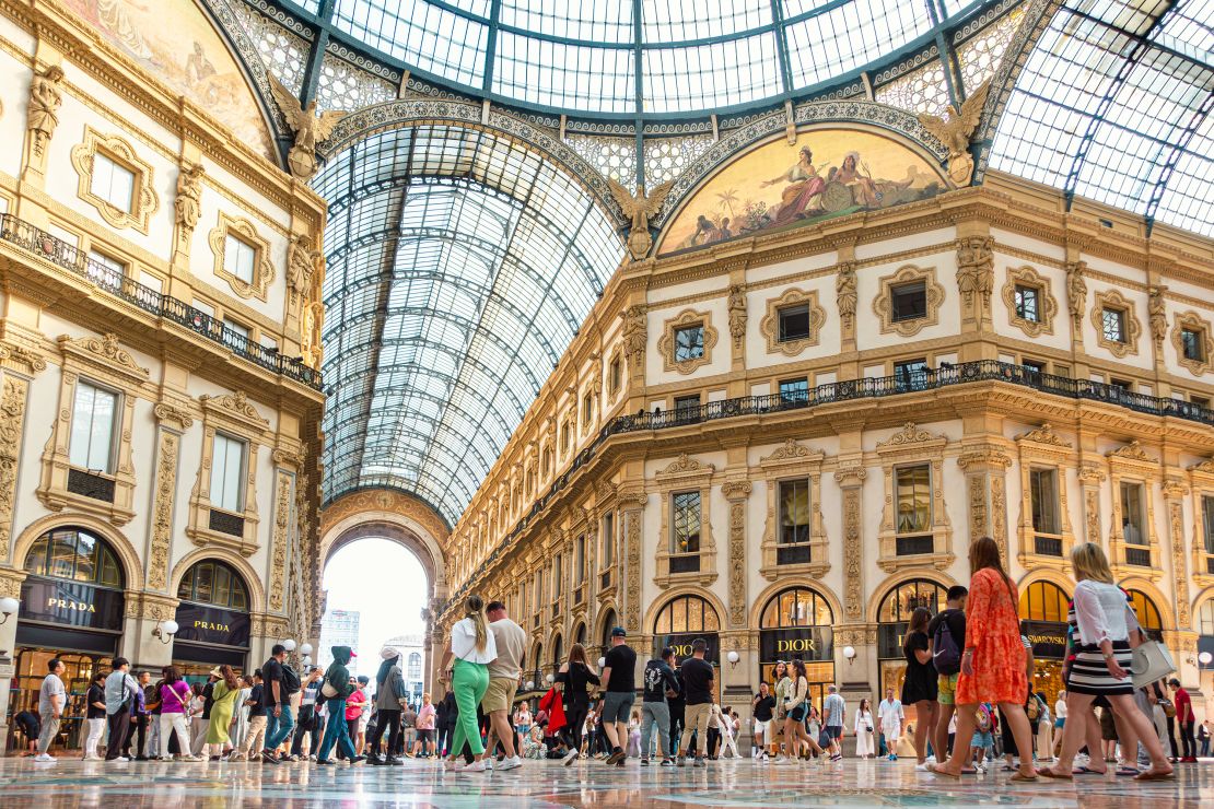 Luxury shopping in Milan's Galleria Vittorio Emanuele II