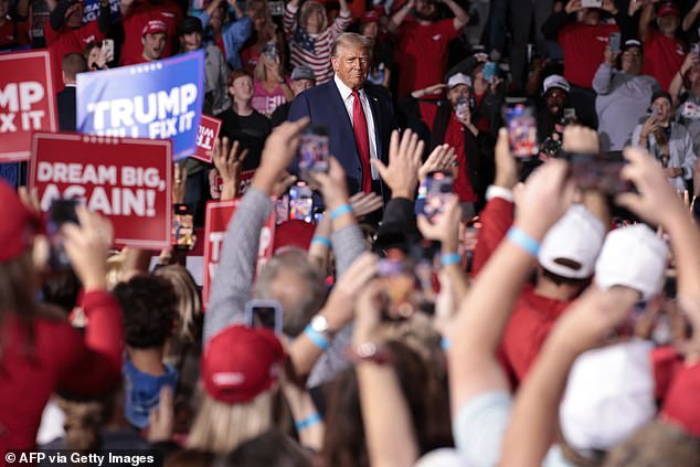 Trump took a long time soaking in the applause, then delivered a lengthy speech that extended well past 1 am