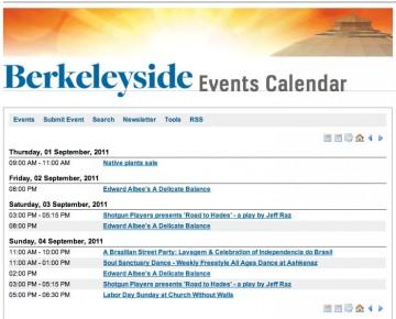 Events coverage and calendar – Berkeleyside