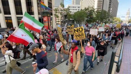 ‘Hands Off Iran’: Hundreds Rally in San Francisco to Condemn Trump’s Bombing ‘Hands off Iran’: Hundreds of S.F. protesters condemn Trump for bombing – San Francisco Chronicle