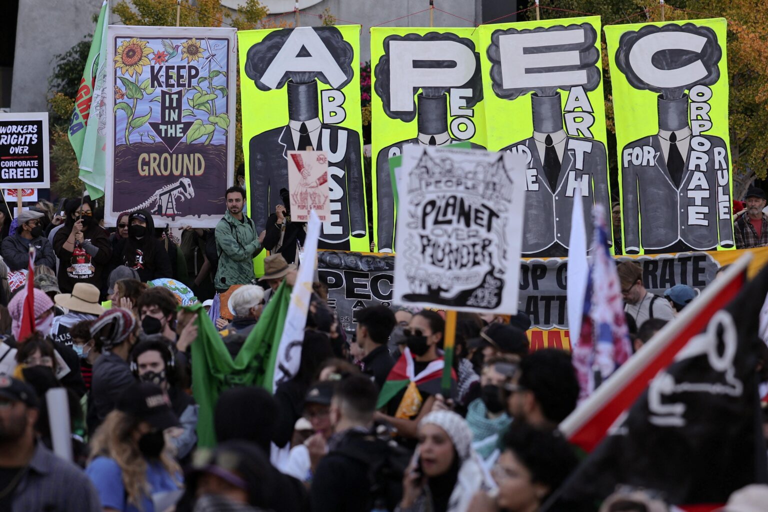 Passionate Protesters Unite in San Francisco for a Spectrum of Political Causes APEC San Francisco protesters span gamut of political issues – Reuters