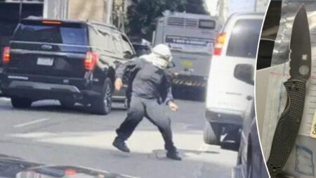 Keffiyeh-clad anti-ICE protester threatens to stab agent, harm family in San Francisco mob attack – Fox News